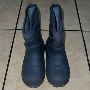Dark Blue Rubber Rain Boots